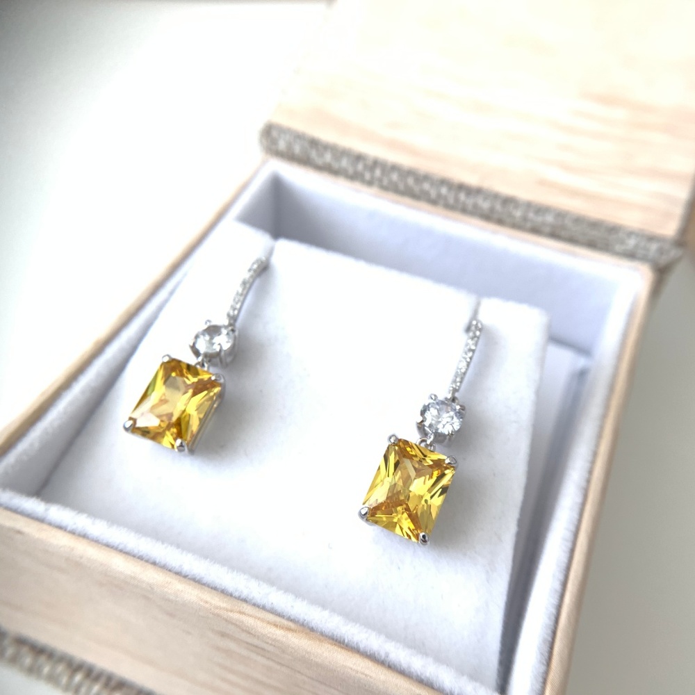 Absolutely Gorgeous Canary Yellow Drop Earrings